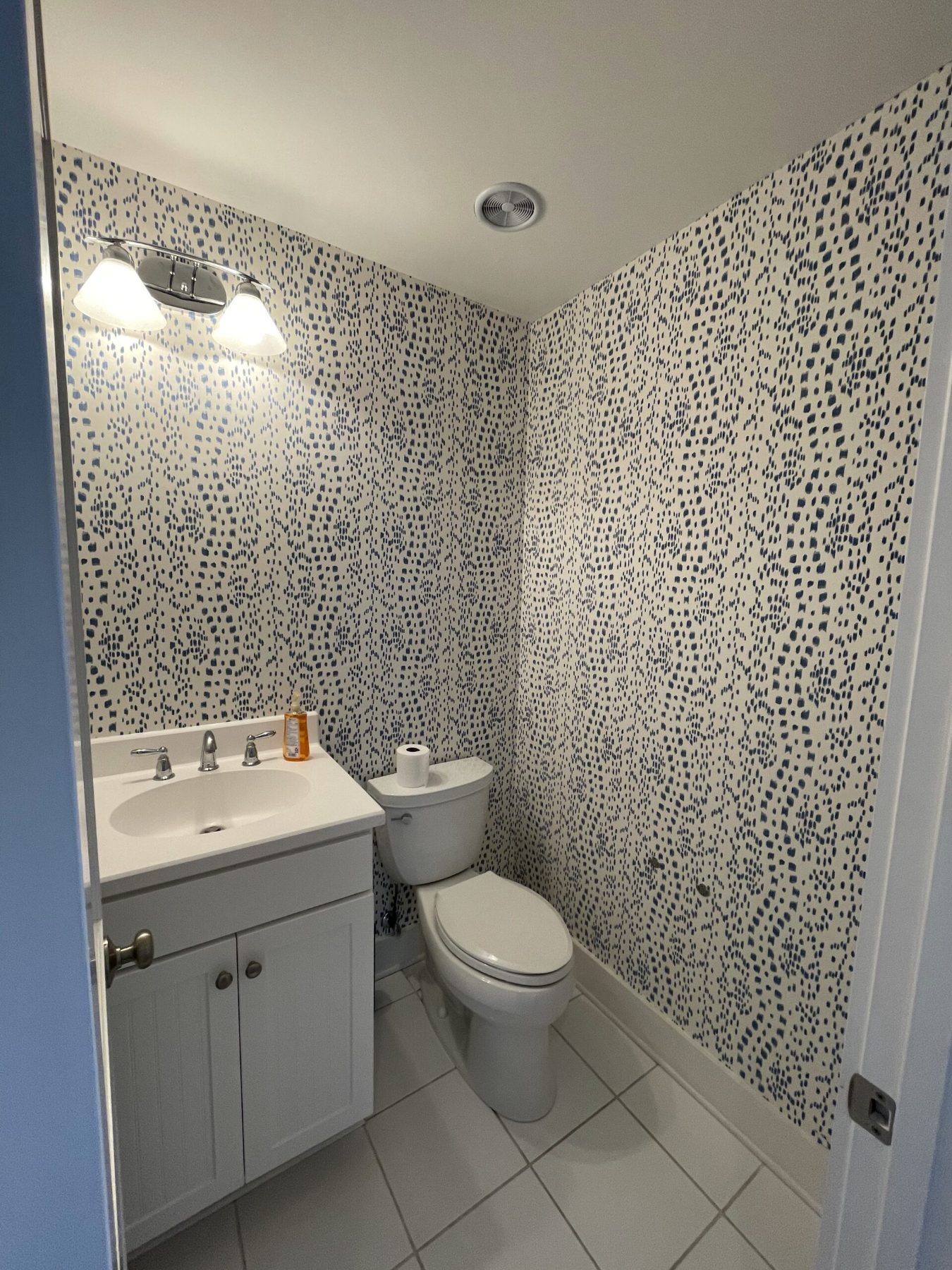 Hand-painted spot print